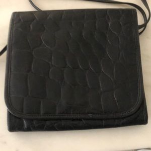 Carlos Falchi black cross body bag perfect!!